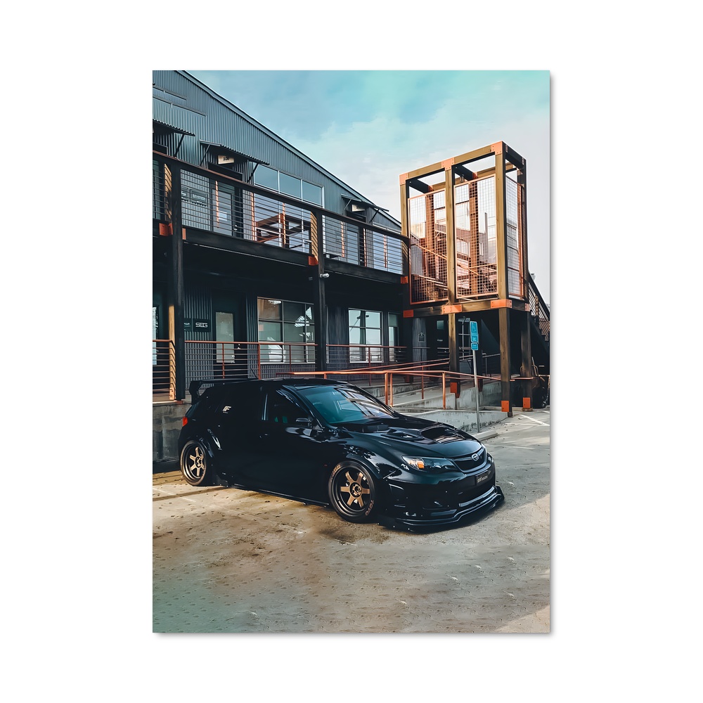 Poster Wrx sti hatchback élégant